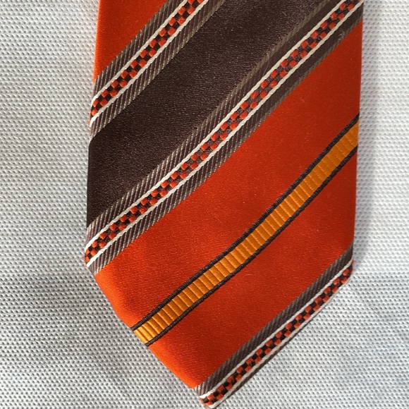 Retro silk tie made in Italy - Picture 2 of 2